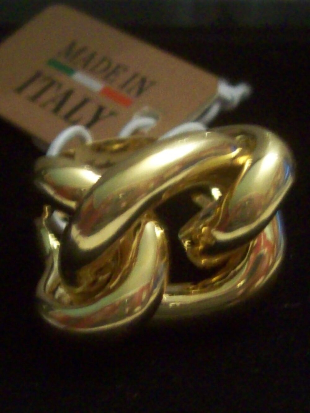 Mia Fiore 18k Gold Plated Bronze Ring, Size 6, Made in Italy, NWT